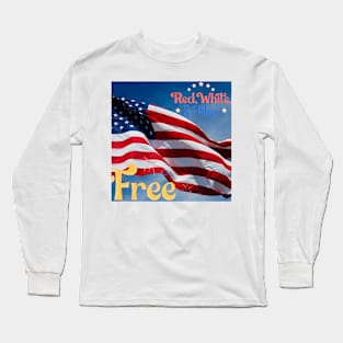 red,white ,blue t shirt Long Sleeve T-Shirt